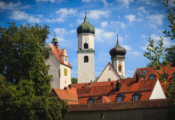 Old town in Isny im Allgäu, Germany