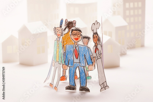 イラスト 色々な人物 Wall Mural Wallpaper Murals Paylessimages