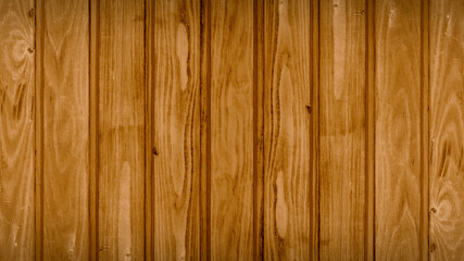 Fototapeta premium Wood timber background - Rustic grunge brown wooden boards panel wall texture