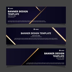 Set of modern abstract vector banners design. Template ready for use in web or print design.