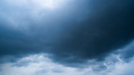 Fototapeta premium dark storm clouds with background,Dark clouds before a thunder-storm.