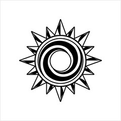 Tribal Tattoo Sun Star M_2010005