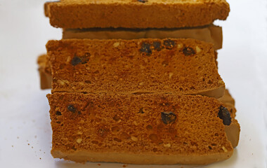 Thessaloniki rusks with grapes, diet crackers made with chickpea flour
