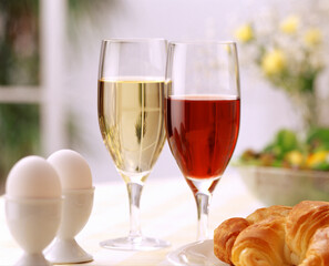 りんごジュースとブルーベリージュース