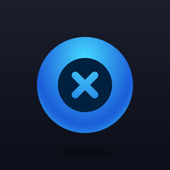 Obraz premium Close - Button