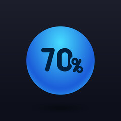 70% - Button