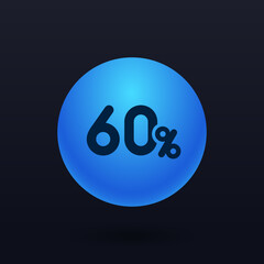 60% - Button