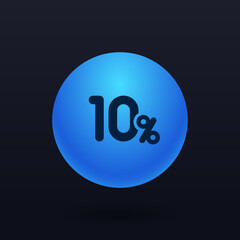 10% - Button