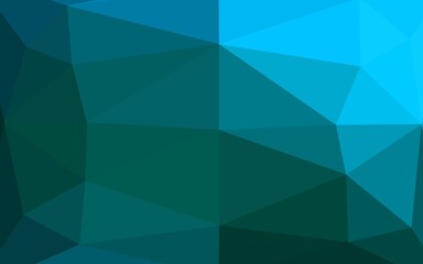 Obraz premium Light BLUE vector blurry triangle pattern.