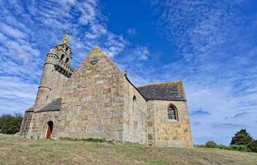 Fototapeta na wymiar Chapelle Notre-Dame de Callot, Ile Callot, Carantec, Finistère, Bretagne, France 