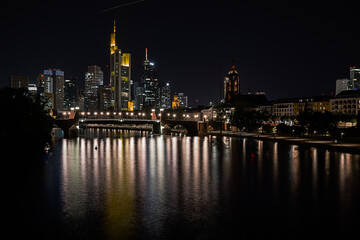 Obraz na płótnie Canvas Skyscrapers ,Frankfurt am Main skyline, Germany