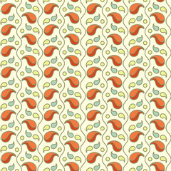 Floral exotic seamless pattern with heliconia wagneriana flowers