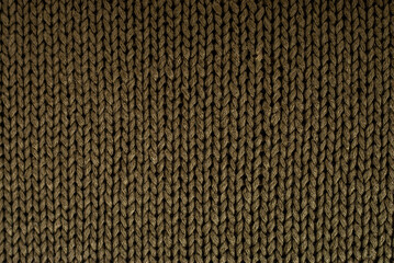 Khaki knitted texture abstract background