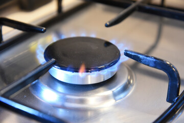 Gas Stove in the Kitchen