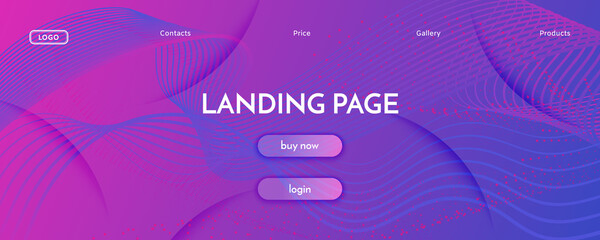 Blue Fluid Stripes. Creative Concept. Abstract 