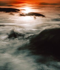 Horizonte con nubes.