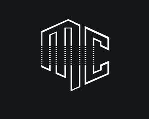 l & m, n & m and m & c logo designs