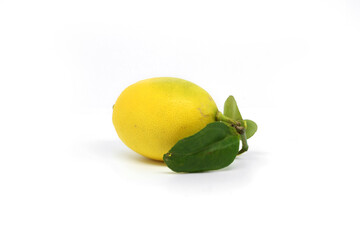 Sweet lemon isolated on white background.