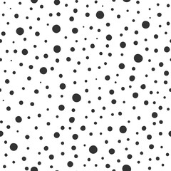 Hand drawn dots seamless pattern