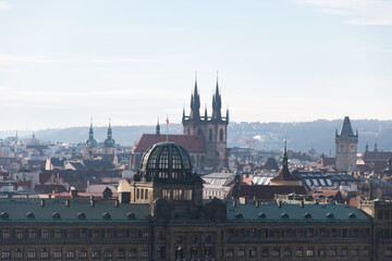 Fototapeta premium Prague Cathedral and skyline