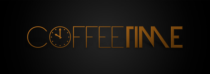 Coffee time con sfondo colorato