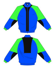 retro vintage windbreaker hoodie jacket template © Ronillo