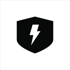 protective icon, shield icon on a white background