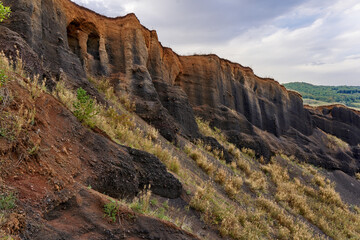 Caldera of an extinct volcano