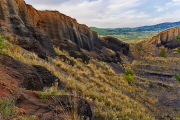 Caldera of an extinct volcano