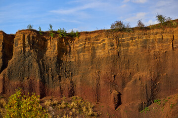 Caldera of an extinct volcano
