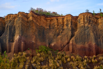 Caldera of an extinct volcano