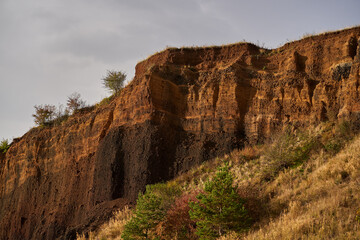 Caldera of an extinct volcano