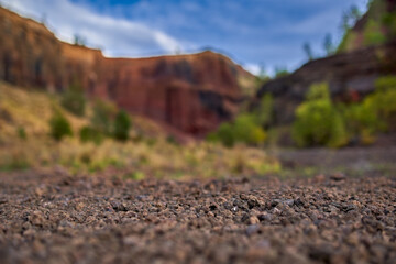 Caldera of an extinct volcano