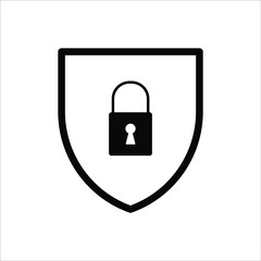 protective icon, shield icon on a white background
