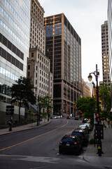 Obraz premium Downtown district of Montreal Quebec