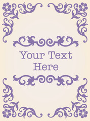 ビンテージ、アンティークな装飾フレーム、エレメント。ベクター素材