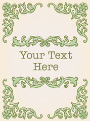 ビンテージ、アンティークな装飾フレーム、エレメント。ベクター素材