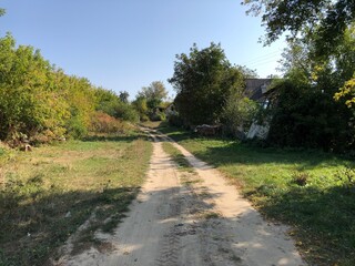 dusty country road