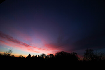 Fototapeta premium Full colored sunset