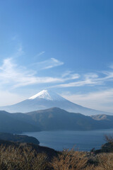 Fototapeta premium 芦ノ湖と富士山