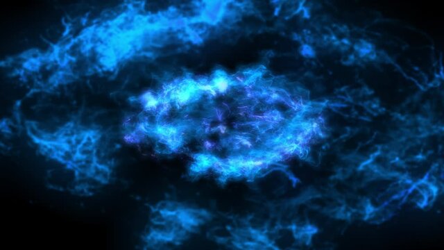 background with plasma particles