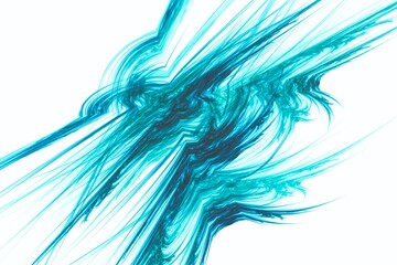 Abstract line shapes of turquoise and blue colors