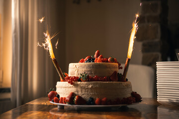 Die spr&uuml;hende Torte 