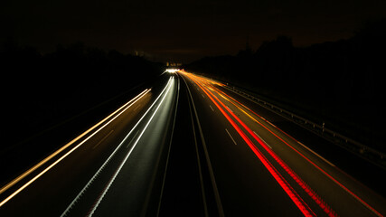 Nachts auf der A3