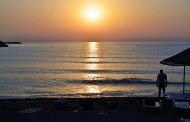 Fototapeta premium sunset on the beach