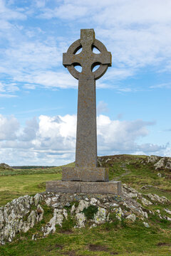 celtic cross on the hill