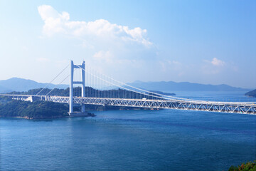 鷲羽山から望む瀬戸大橋