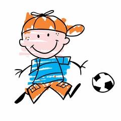 boy with soccer ball