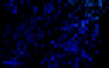 Dark BLUE vector background with rectangles.