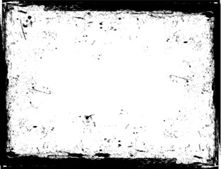 Vector Frames. rectangles for image. distress texture . Grunge Black borders isolated on the background . Dirt effect . geometric shapes for your design